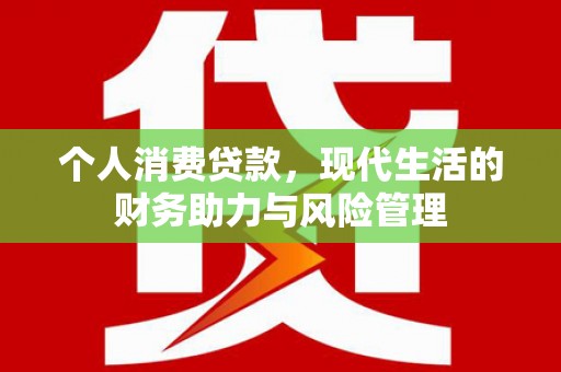 邓州个人消费贷款，现代生活的财务助力与风险管理