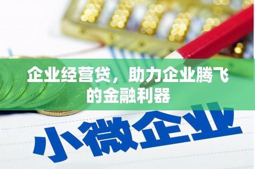 邓州企业经营贷，助力企业腾飞的金融利器