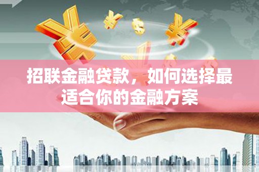 邓州招联金融贷款，如何选择最适合你的金融方案
