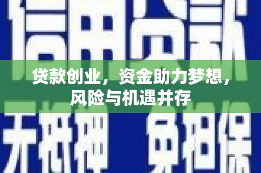 邓州贷款创业，资金助力梦想，风险与机遇并存