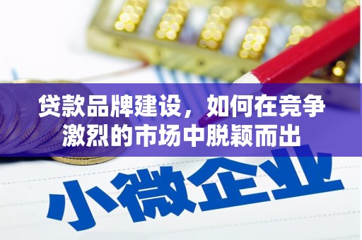 邓州贷款品牌建设，如何在竞争激烈的市场中脱颖而出