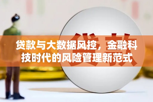 邓州贷款与大数据风控，金融科技时代的风险管理新范式