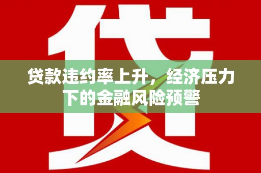 邓州贷款违约率上升，经济压力下的金融风险预警