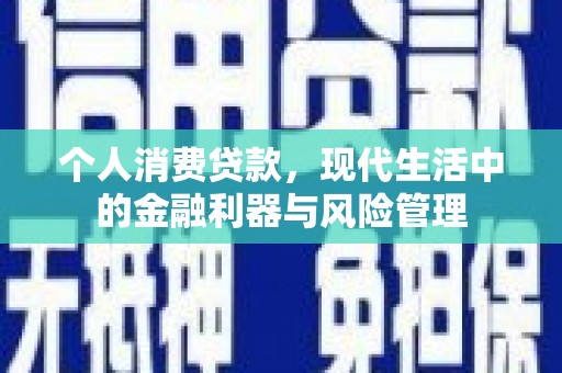 邓州个人消费贷款，现代生活中的金融利器与风险管理