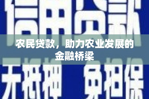 邓州农民贷款，助力农业发展的金融桥梁