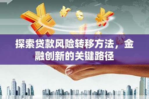 邓州探索贷款风险转移方法，金融创新的关键路径
