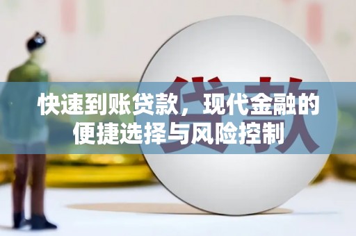 邓州快速到账贷款，现代金融的便捷选择与风险控制