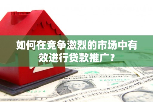 邓州如何在竞争激烈的市场中有效进行贷款推广？