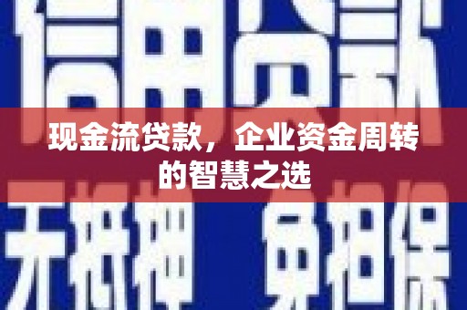 邓州现金流贷款，企业资金周转的智慧之选