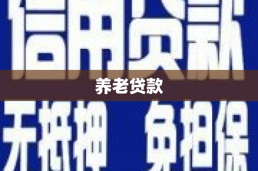 邓州养老贷款