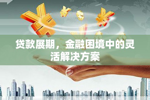 邓州贷款展期，金融困境中的灵活解决方案