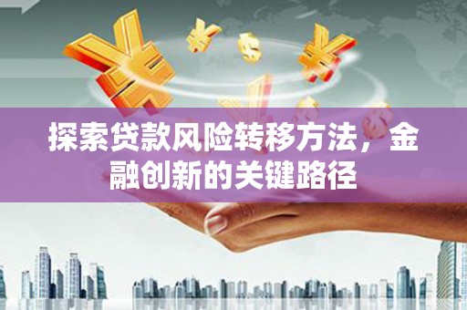 邓州探索贷款风险转移方法，金融创新的关键路径