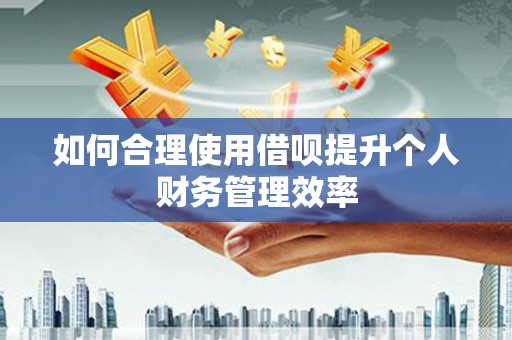 邓州如何合理使用借呗提升个人财务管理效率