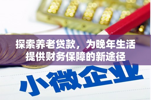 邓州探索养老贷款，为晚年生活提供财务保障的新途径
