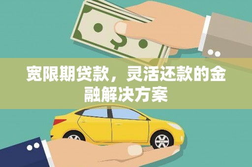 邓州宽限期贷款，灵活还款的金融解决方案