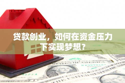 邓州贷款创业，如何在资金压力下实现梦想？