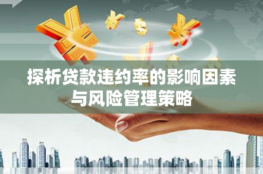 邓州探析贷款违约率的影响因素与风险管理策略