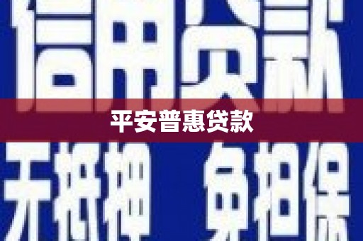 邓州平安普惠贷款