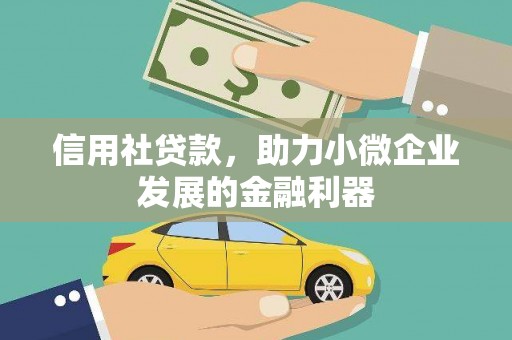 邓州信用社贷款，助力小微企业发展的金融利器