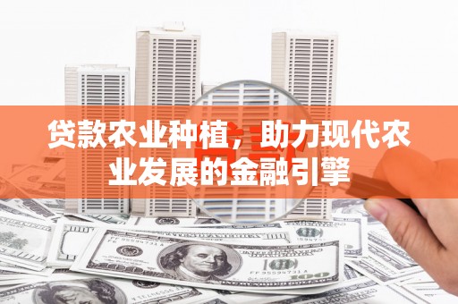 邓州贷款农业种植，助力现代农业发展的金融引擎