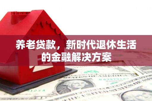 邓州养老贷款，新时代退休生活的金融解决方案