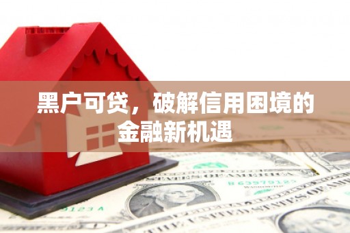 邓州黑户可贷，破解信用困境的金融新机遇